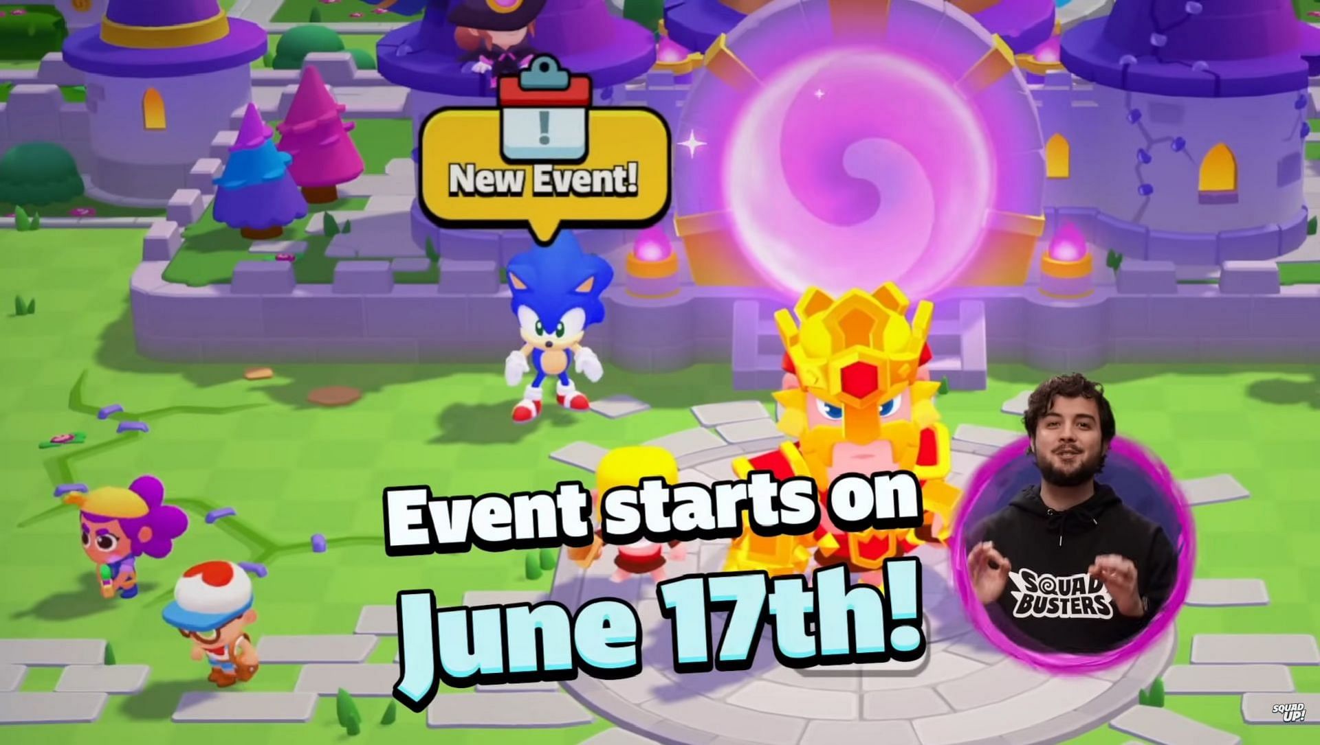 New event in Squad Busters x Sonic update to unlock Sonic (Image via Supercell)